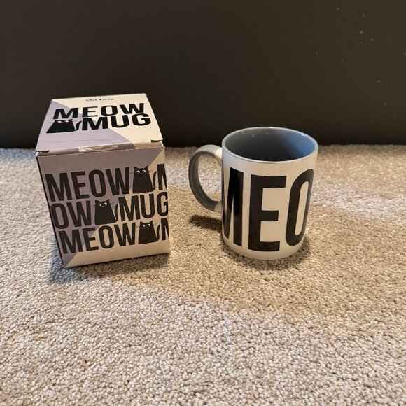 Cat Lady Box Ceramic Meow Mug Coffee Cup Tea NEW - Picture 2 of 5